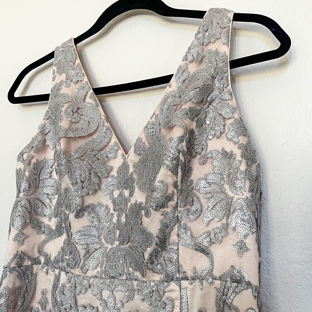Eliza J Embroidered Sequin Dress Size 8 - Picture 6 of 10